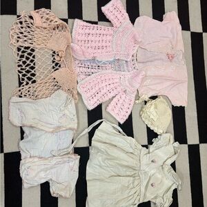 Vintage Kids Shirts & Tops in Pink and Cream